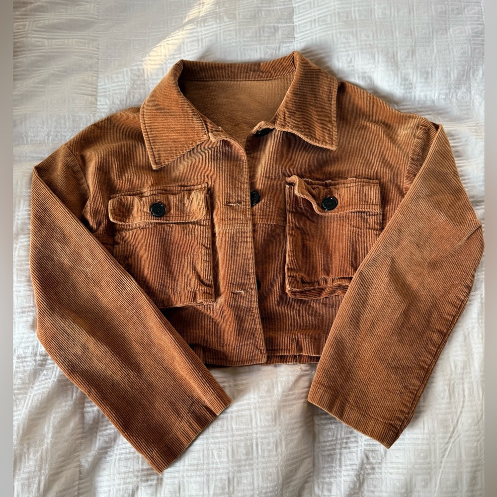 Corduroy Cropped Jacket